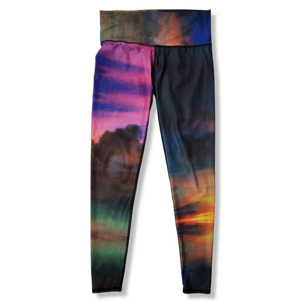 Teeki Clouds Sunset Hot Pants Leggings - Picture 3 of 6